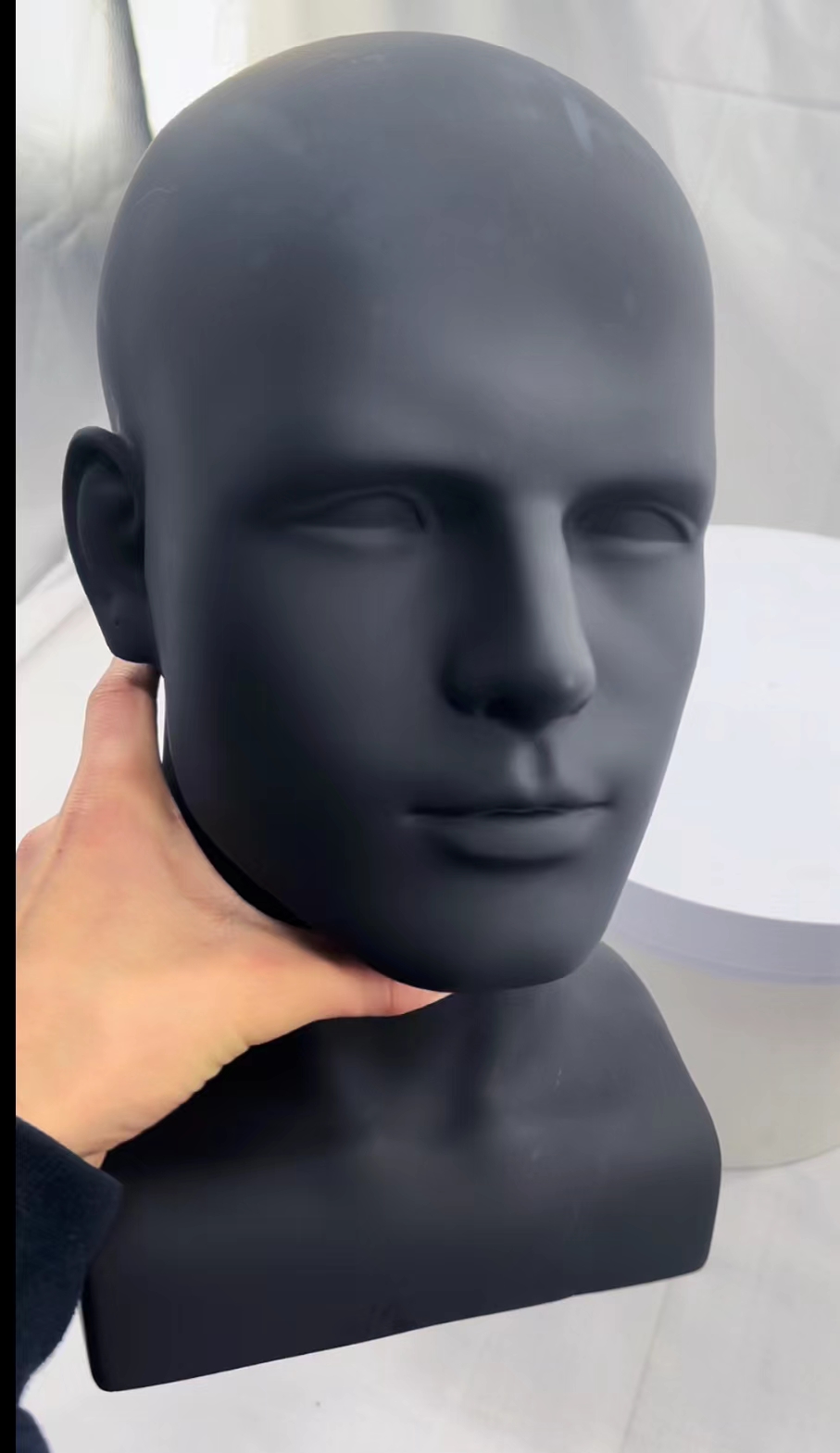 Amazon.com: FLWAI PVC Matte Black Male Mannequin Head Display Head